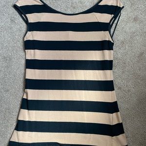 Black and Tan striped top